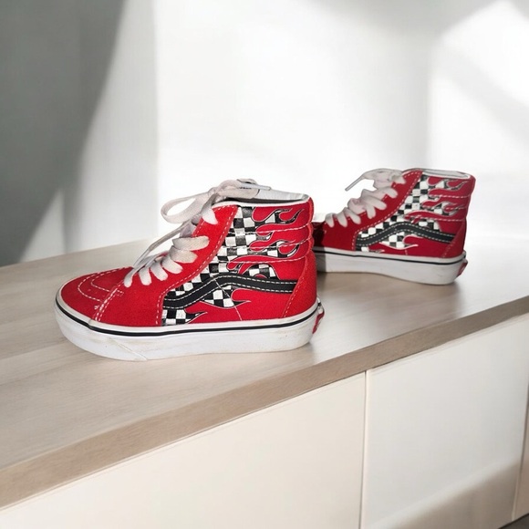 Vans Boy's K Sk8-hi Zip-K Sneaker, Size 12 - Picture 2 of 6